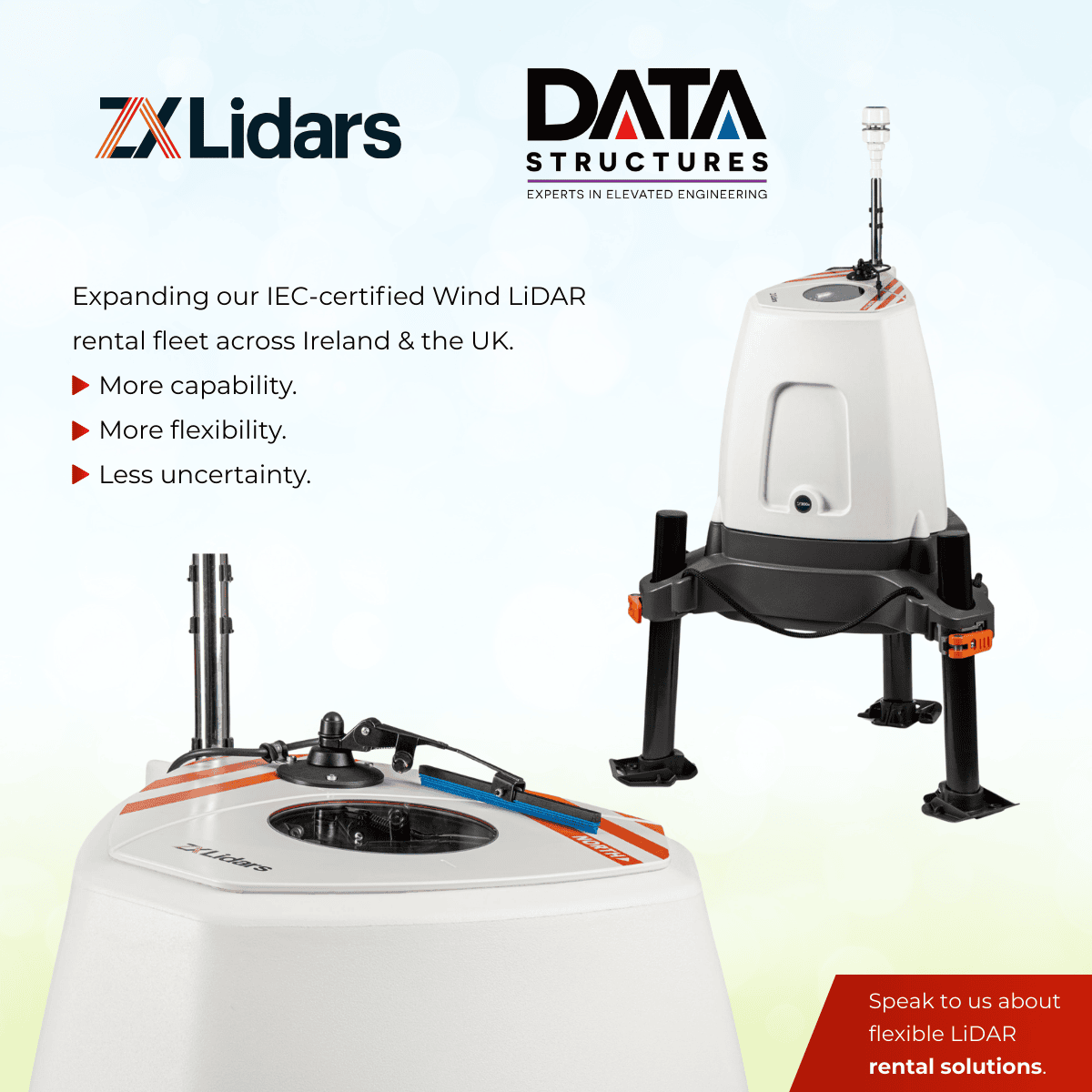 Expansion of Data Structures Wind LiDAR Rental Fleet